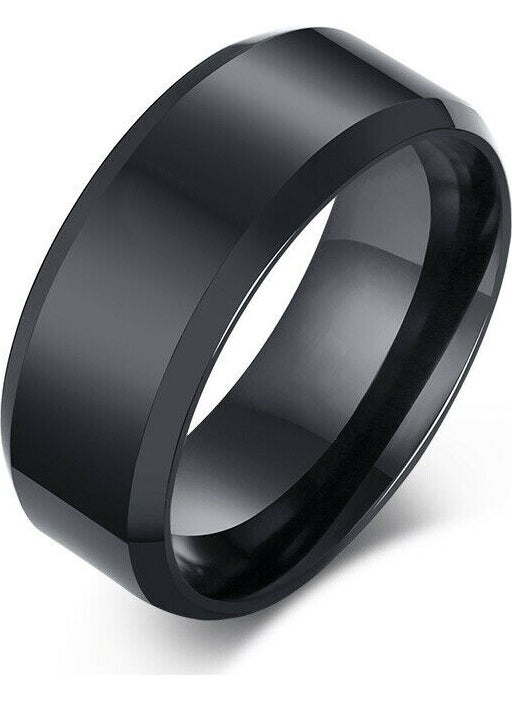 Shiny Black Women's Men's Steel Ring cd74sy - pzsku/Z1FAF93DB324285B89C12Z/45/_/1725793374/e0c5291a-c416-45df-88d7-2ba0249c2b2d