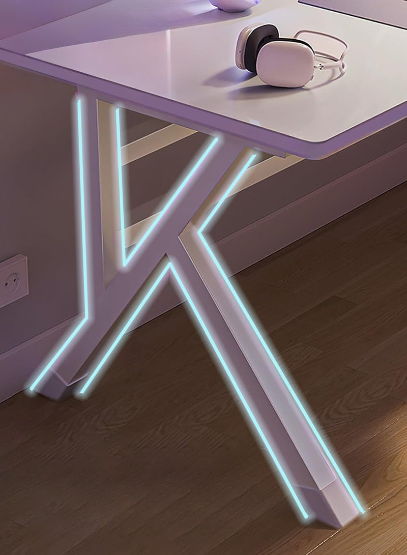 Bentifar Desktop Computer Desk, Simple Game Table for Home Bedroom Table, Student Writing Study Table (140x60x75cm) - Image 3