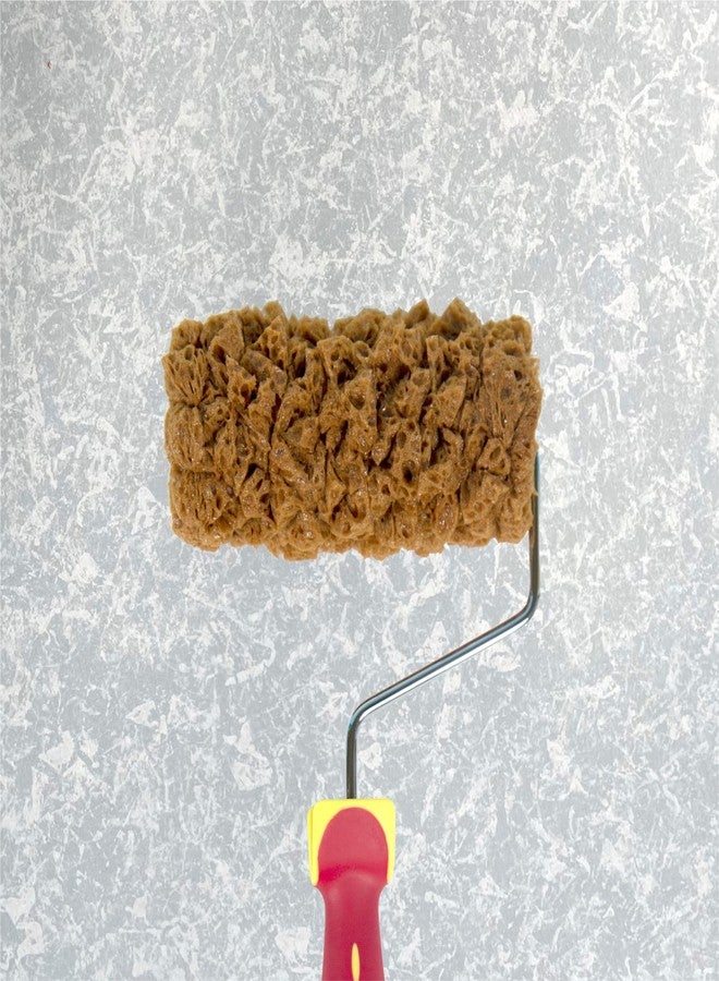 Hanroy Sponge Paint Roller Small 5" for Texture Painting Decorators Brush Tool, Fast and Easy Pattern Art Sponge Roller for Home Wall(RM458K) - Image 1