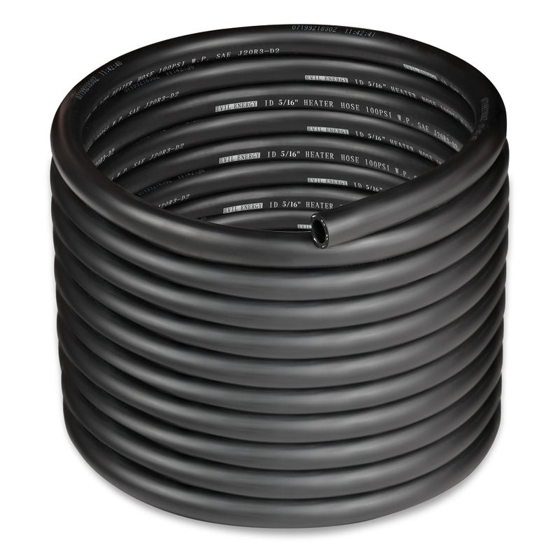 EVIL ENERGY 516 Heater Hose Coolant Radiator Straight 100PSI SAE 20R3 25FT Black - Image 2