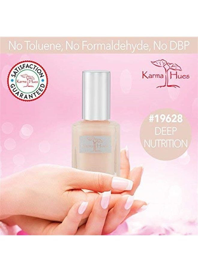 karma organic - Karma Organic deep Nutrition Nail Strengthener for Thin Nails and Growth, Nail Ridge Filler Base Coat Polish, Nail Hardener Polish for Damaged Nails - Non-Toxic, Vegan, and Cruelty-Free (0.43 FL oz) - Image 1