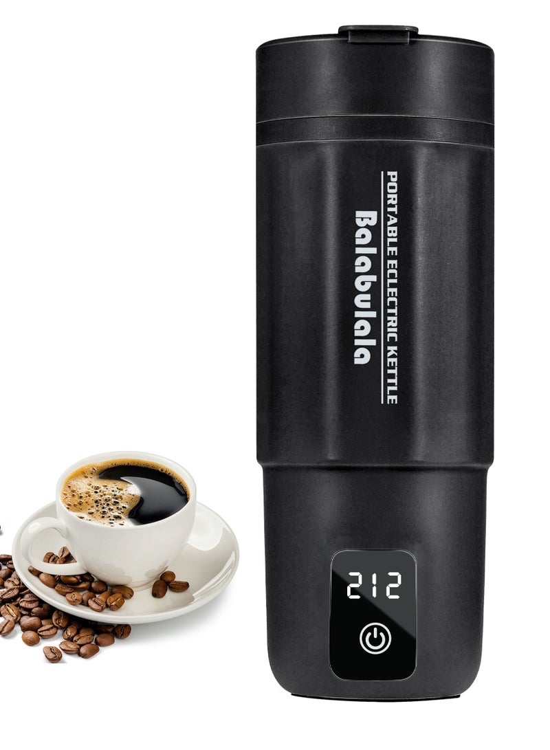 بالابولالا غلاية كهربائية للسفر ، غلاية مياه محمولة 500 مل مع 6 إعدادات مسبقة متغيرة ، غلاية كهربائية شخصية صغيرة مع مراقبة درجة الحرارة الدافئة والحماية الجافة من الغلي الأسود. - Image 1