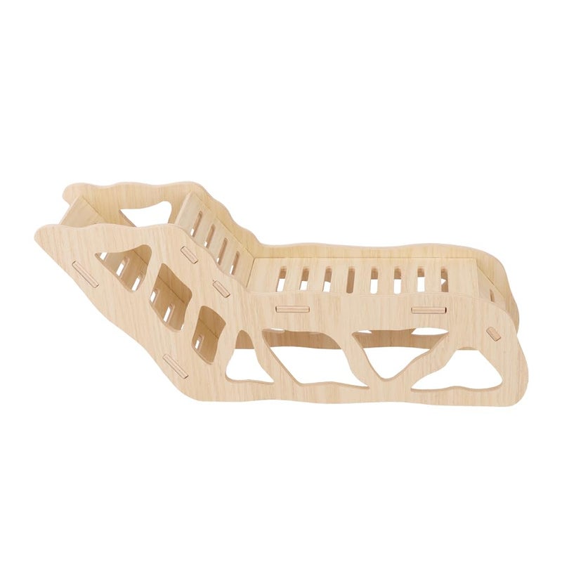 kcrygogo Versatile Hamster Hideout&Exploration Tunnel -Wooden Climbing Ladder&Peep Shelter | Hamster Hideout for Decorative Landscaping Digging Peeping Hide(Only for Small Hamsters) - Image 1