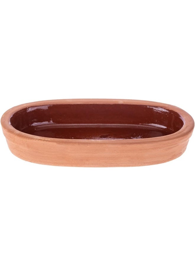 AKDC Oval 11Cm X 20Cm X 3Cm Clay Colour - Image 1