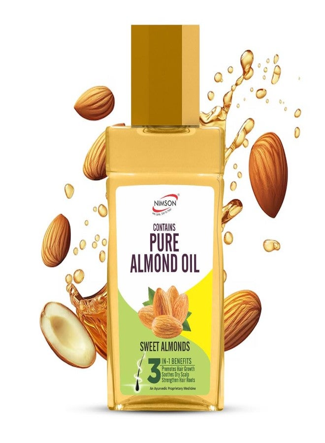 Nimson Almond Hair Oil with Brahmi & Bhringraj | Hair Growth, Damage Protection & Shine | Non-Sticky | 500ml - Image 1
