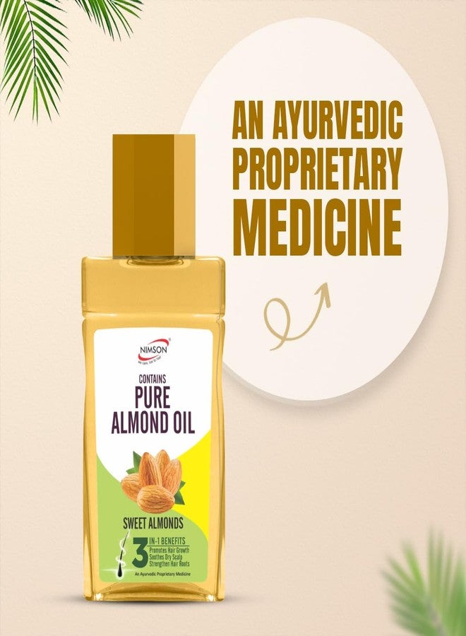 Nimson Almond Hair Oil with Brahmi & Bhringraj | Hair Growth, Damage Protection & Shine | Non-Sticky | 500ml - Image 5