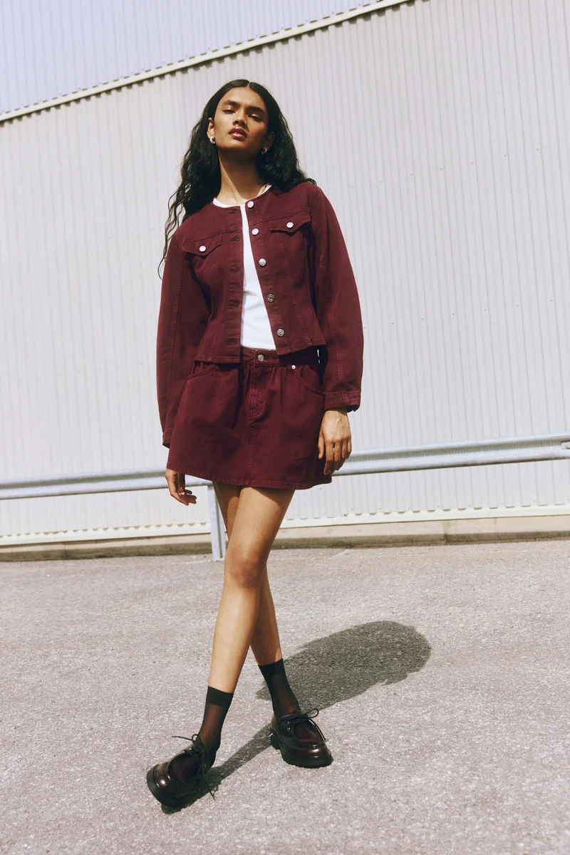 H&M Denim mini skirt