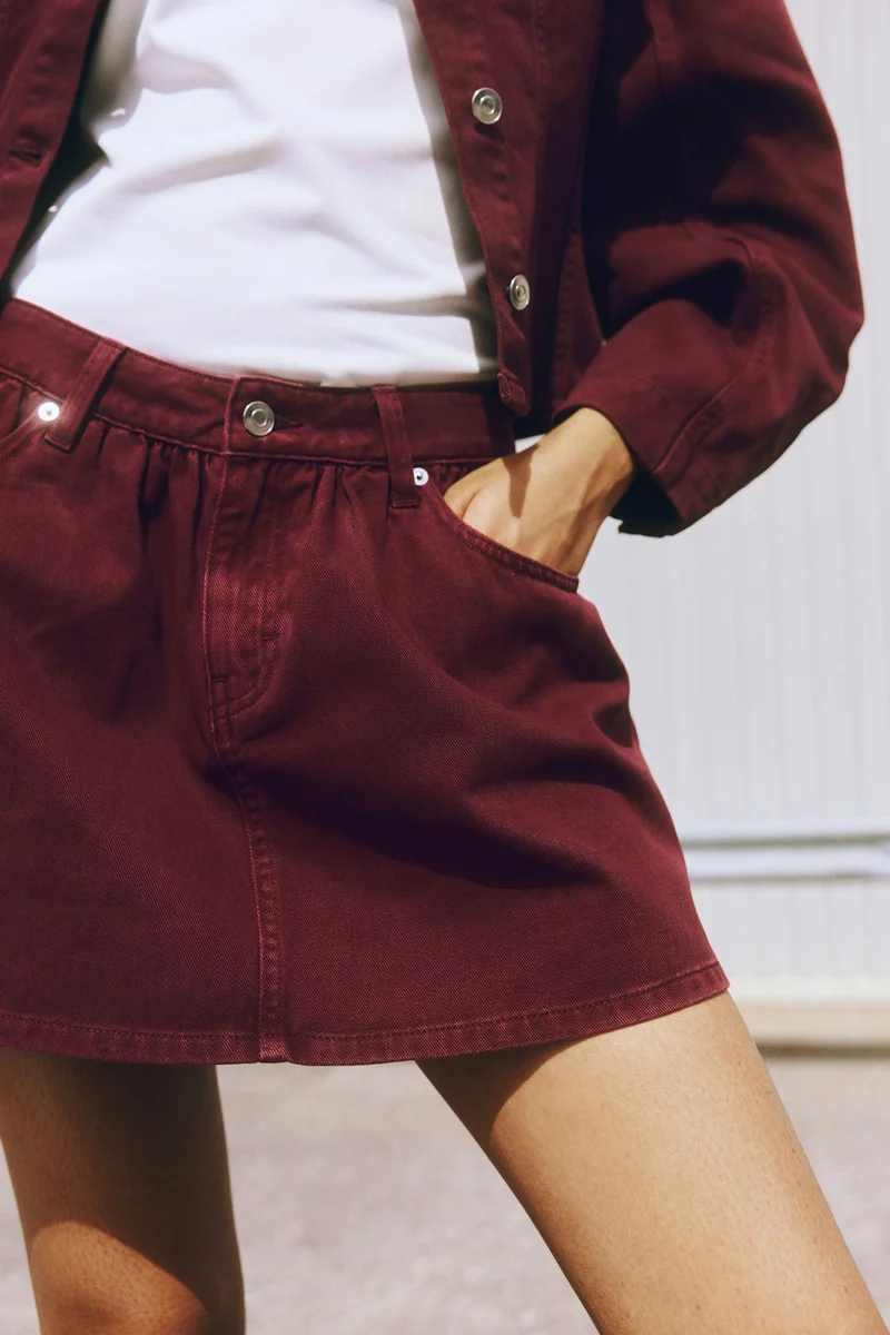 H&M Denim mini skirt