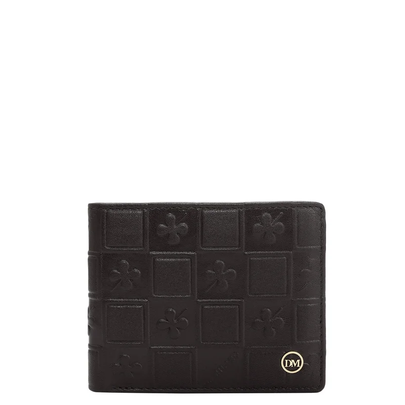 Da Milano Brown Bifold Leather Mens Wallet