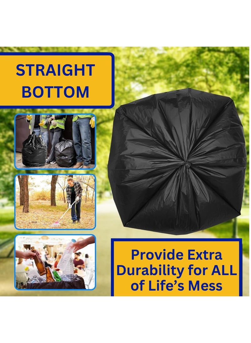 AlsayedP 50 Gallon Heavy Duty Trash Bags 35 Black Plastic Garbage Bags for Contractor, Industrial, Home, Kitchen, Commercial, Yard, Lawn, Leaf (50 Gallons, 35 Bags)  - Image 5