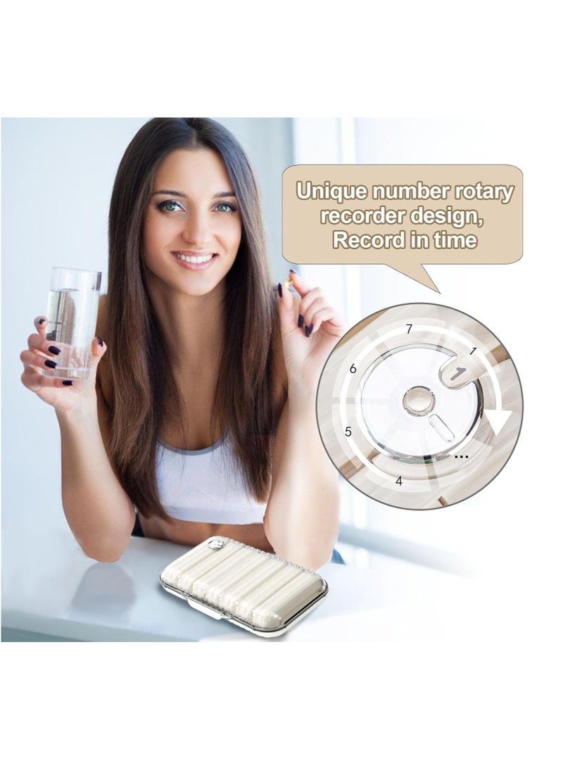 Excefore Weekly Pill Organizer 3 Time a Day, Portable Travel Pill Case/Jewelry Box, Large Medication Holder Container, Daily Pillbox Dispenser for Vitamin Medicine Supplement - Image 5