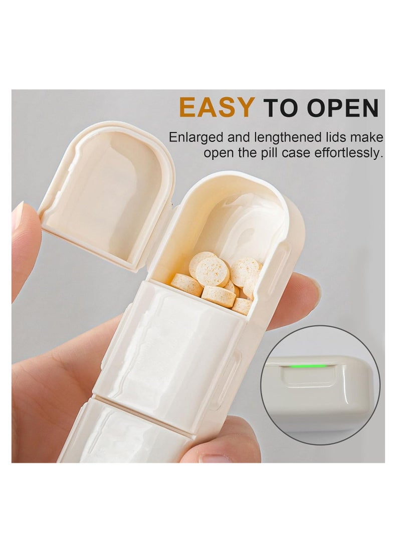 Excefore Weekly Pill Organizer 3 Time a Day, Portable Travel Pill Case/Jewelry Box, Large Medication Holder Container, Daily Pillbox Dispenser for Vitamin Medicine Supplement - Image 2