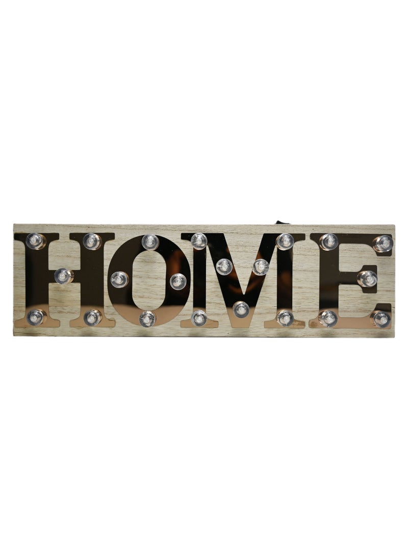 ديكور منزلي خشبي مع ضوء LED / ديكور عطلات المواسم / أضواء ديwali / ديكور عيد الميلاد / ديكور الحفلات / ديكور الإضاءة لغرفة المعيشة / ديكور الجدران لغرفة المعيشة - Image 1