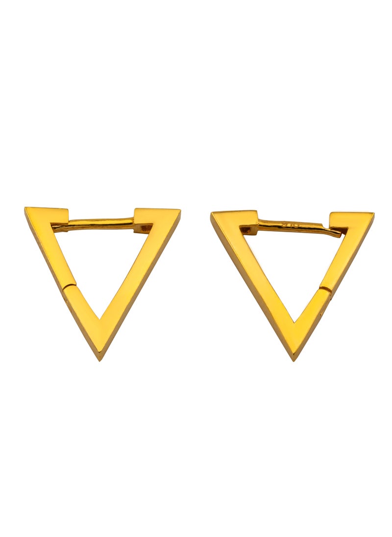 AAZ Jewellery L.L.C - Triangle Shaped 22K Gold Earrings - Image 1