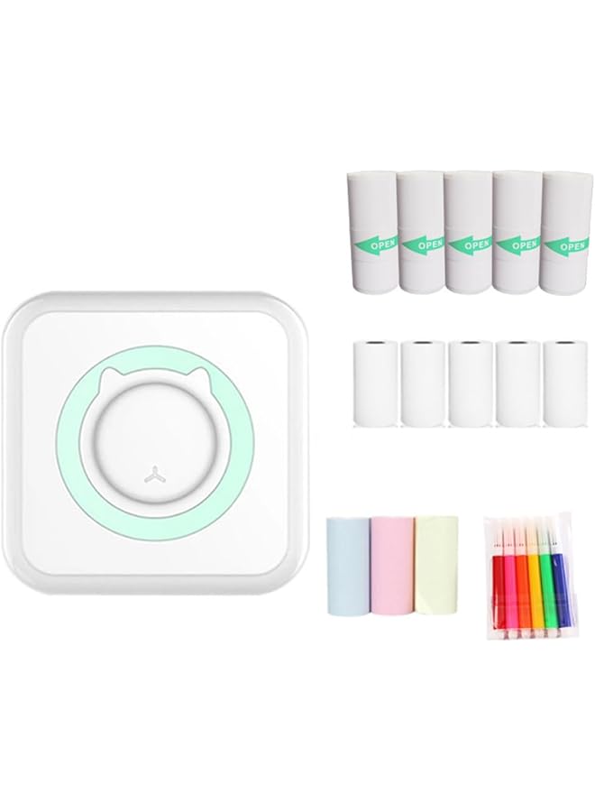 إيروريكس طابعة حرارية محمولة، طابعة حرارية محمولة بدون حبر، طابعة حرارية صغيرة لاسلكية، طابعة فواتير حرارية متوافقة مع أنظمة التشغيل Ios وAndroid - Image 1