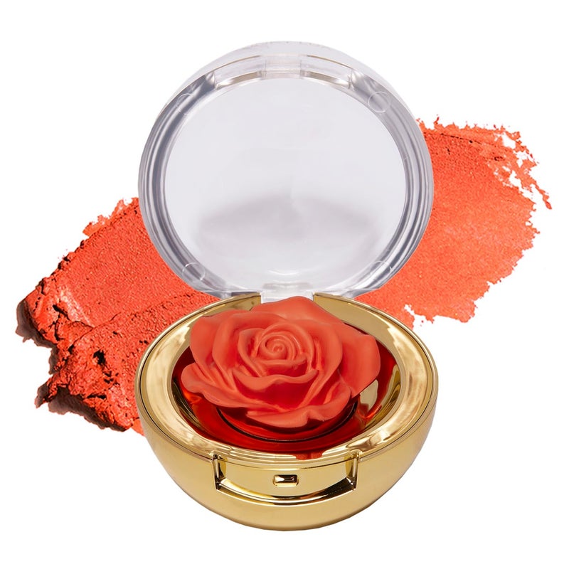 Winky Lux Cheeky Rose Cream Blush â€“ High Pigment, Weightless Color for Cheeks, Effortlessly Blendable Makeup with Vitamin E, Peachy Coral, Brilliant - Image 1