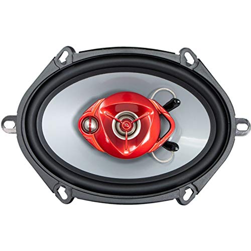 SoundXtreme Pair of SoundXtreme 5x7/ 6x8 in 3-Way 350 Watts Coaxial Car Speakers 4-Ohm (2 Speakers) - Image 2