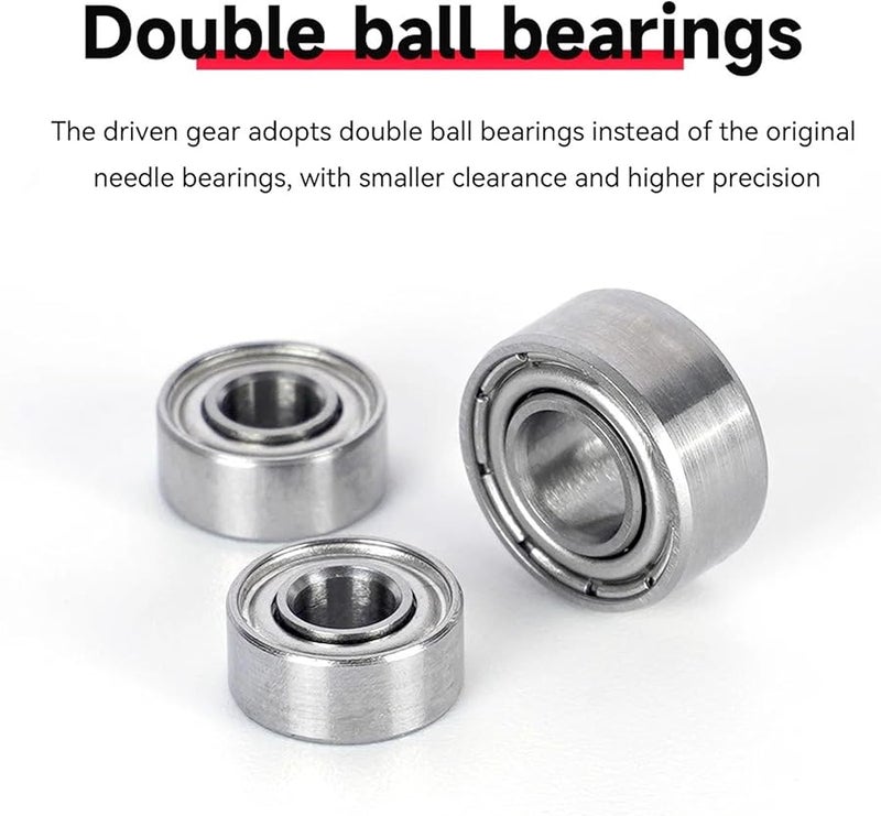 مجموعة ترس بثق من الفولاد المقوى المغلف بطبقة DLC، مجموعة دفع مزدوجة لطابعة Kobra 2 ثلاثية الأبعاد، صلادة 62-65 HRC، تمنع الغبار - Image 4