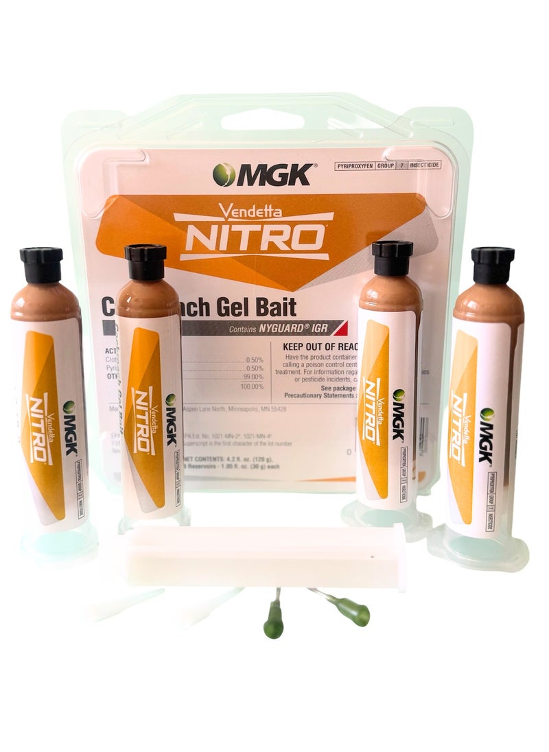 Vendetta Vendetta Nitro cockroach Gel with IGR (Insect Growth Regulator) 4 Tube 4x30gram 
