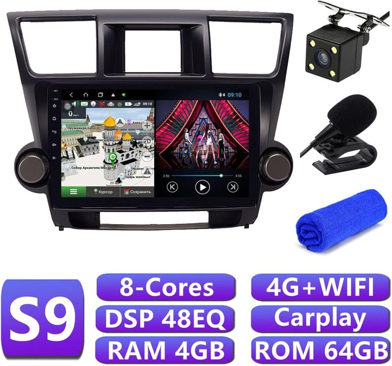 Wivplex 6+128G DSP Android Car Multimedia Player for Toyota Highlander - Image 2