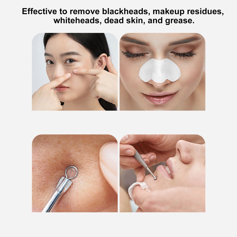 Blackhead Remover Pore Vacuum Pimple Extractor Acne Removal Kit 3 Powerful Suction Probes 3 Nozzles for Women & Men Comedone Whitehead All Skin 350mAh Rechargeable Battery - Image 3