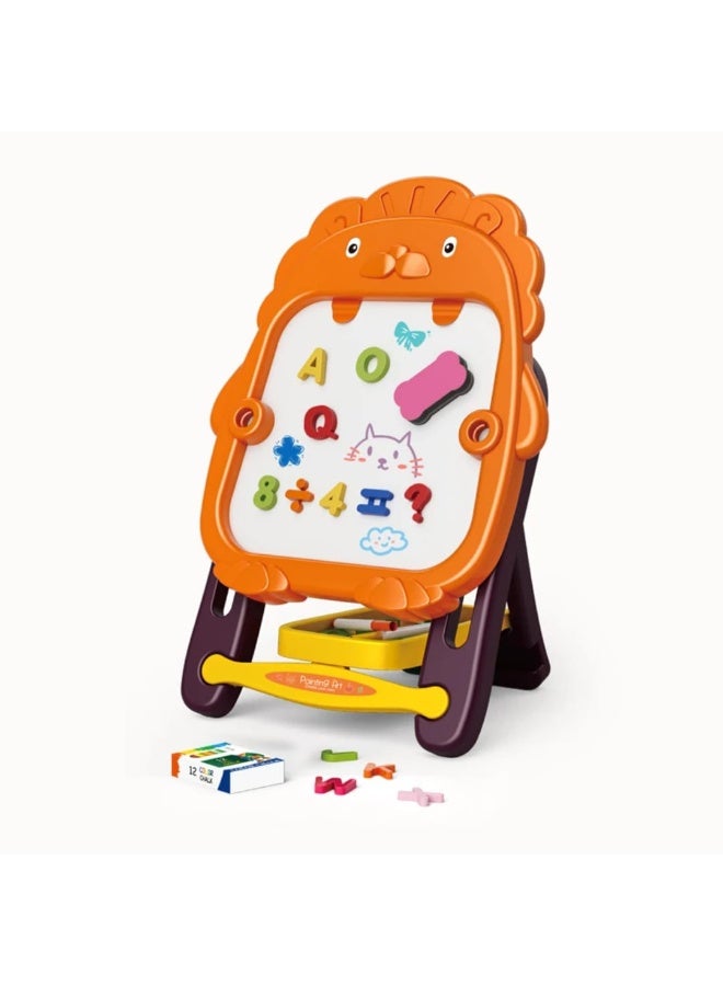 Double-Sided Educational Board for Kids (Magnetic + Chalkboard) - Image 2