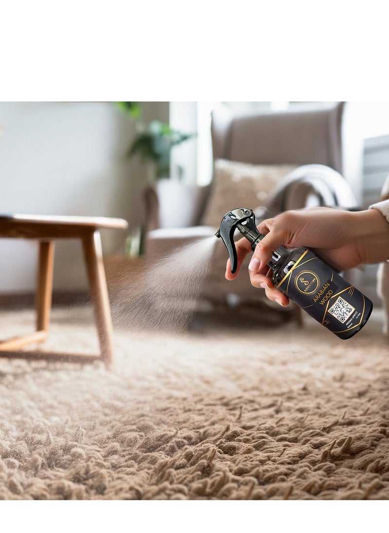 Scenta Flora - Arabian Wood Aroma Spritz Ready-to-Use Long Lasting Air Freshener For Cars, Carpets, Curtains, Rooms, Fabrics, And Abayas (300 ml) - Image 1