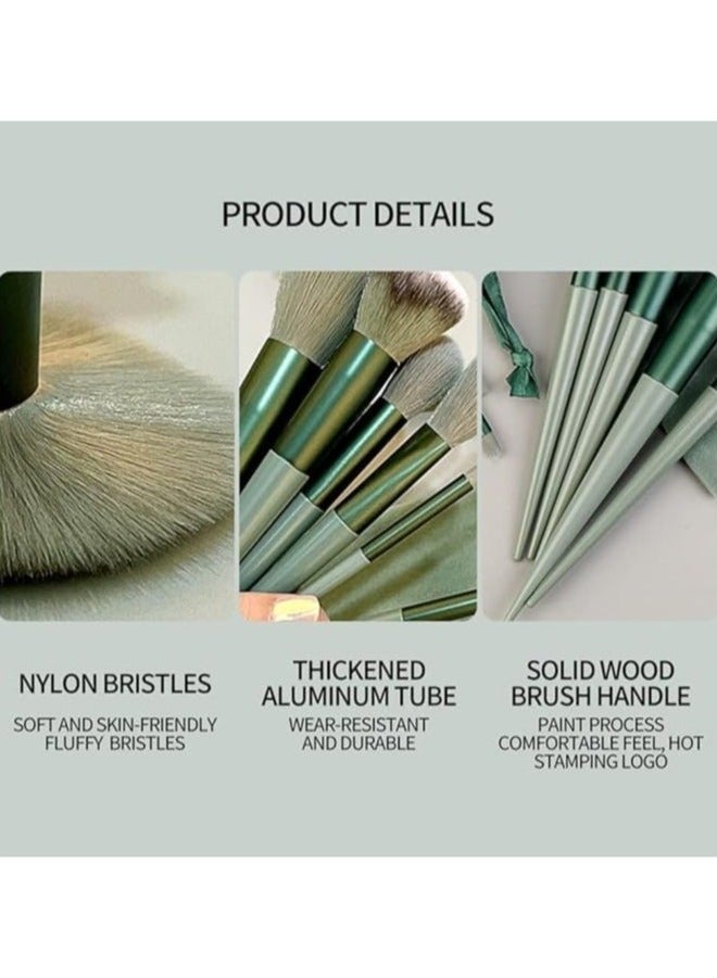 13Pcs Makeup Brush Set Soft Fluffy Professional Cosmetic Foundation Powder Eyeshadow Blending Make Up Brush Beauty Tool With Bag Makeup Sponge Beauty Gift For Makeup Beginner - Image 3