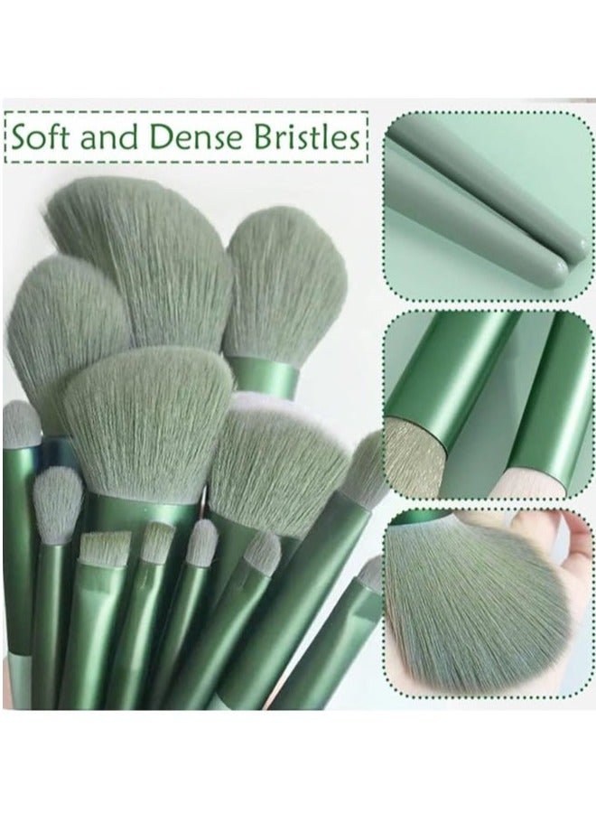 13Pcs Makeup Brush Set Soft Fluffy Professional Cosmetic Foundation Powder Eyeshadow Blending Make Up Brush Beauty Tool With Bag Makeup Sponge Beauty Gift For Makeup Beginner - Image 2