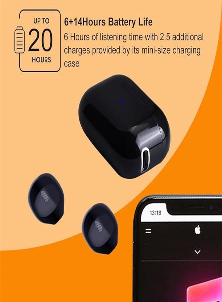 Generic Invisible Sleeping Earplugs, Wireless Small Bluetooth Sleeping Headphones, Comfortable and Soundproof, The World's Smallest Invisible Earplugs, Suitable for Side Sleepers Sleeping In-ear Wireless Earplugs, Work, Sleep, Music, Audiobooks  - Image 3