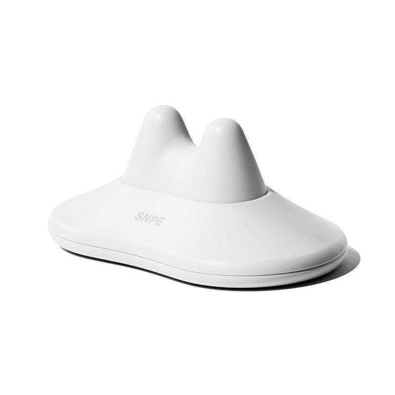 SNPE SNPE Danason II Neck Pressure Point Massager Extra Firm Suboccipital Occipital Release Acupressure Neck Shoulder Tension Reliever Cervical Traction Device Floral White