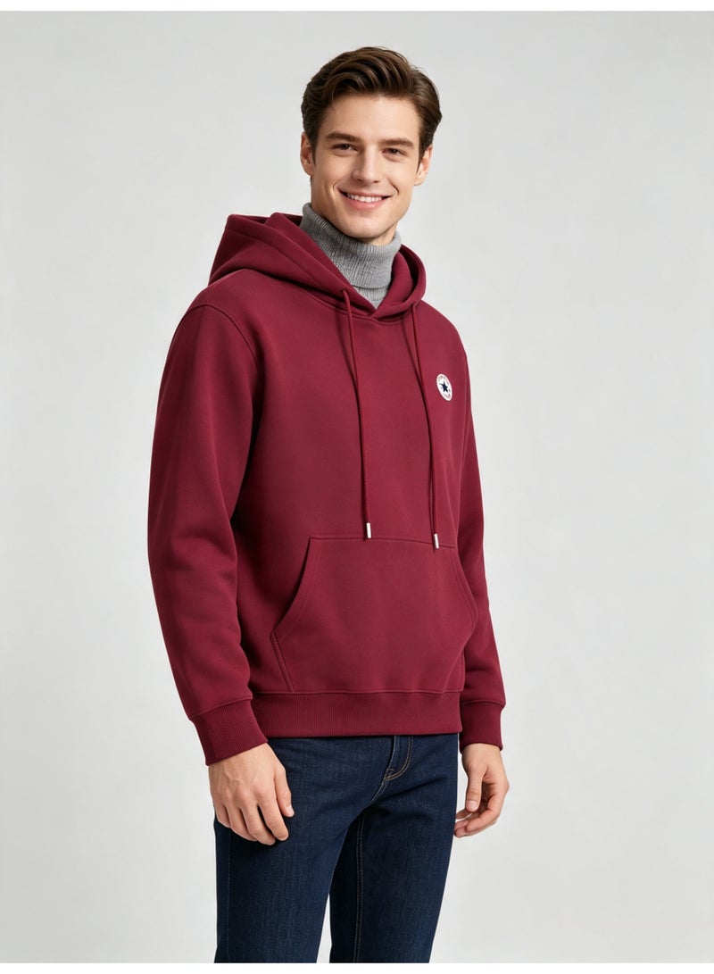 كونفرس CONVERSE Men's and women's basic hooded autumn loose pullover sweater - Image 2