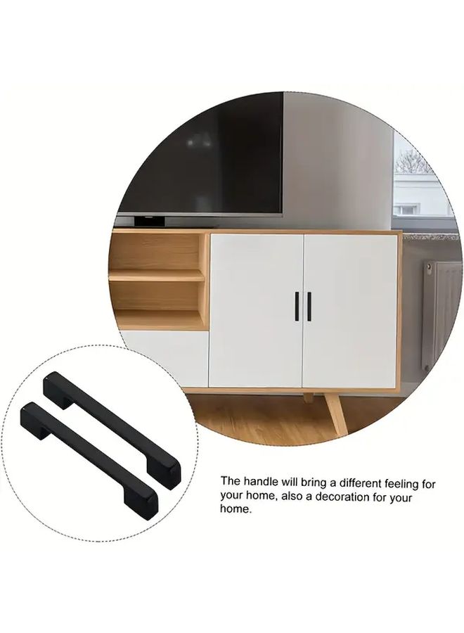 15 Black Aluminum Cabinet Handles 5.04 Inch Hole Spacing 15 Pack - Image 3