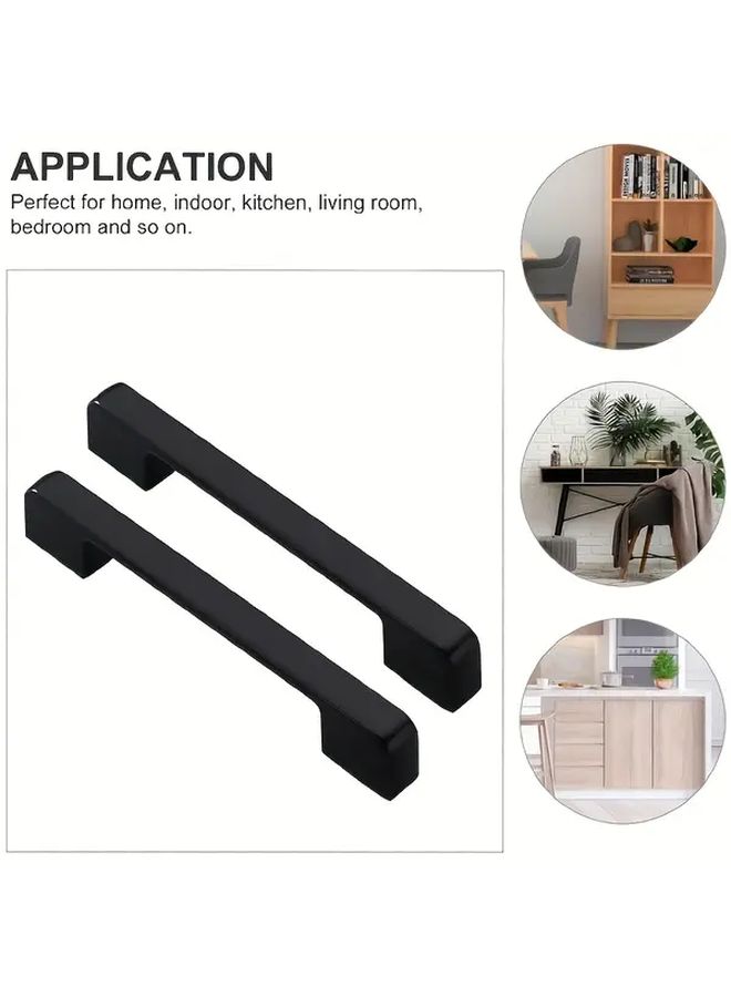 15 Black Aluminum Cabinet Handles 5.04 Inch Hole Spacing 15 Pack - Image 1