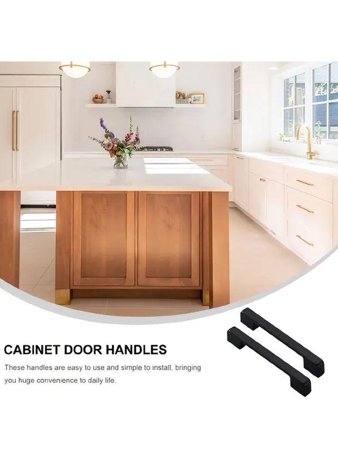 15 Black Aluminum Cabinet Handles 5.04 Inch Hole Spacing 15 Pack - Image 2