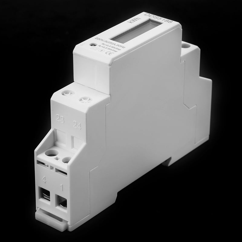 220V DDS5188 LCD Digital Din Rail Electric Meter 5-25A For Kilowatt Hour Kwh Meter - Image 2