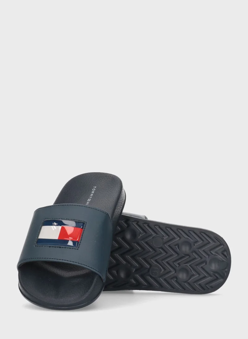 TOMMY HILFIGER Kids Flag Pool Slides