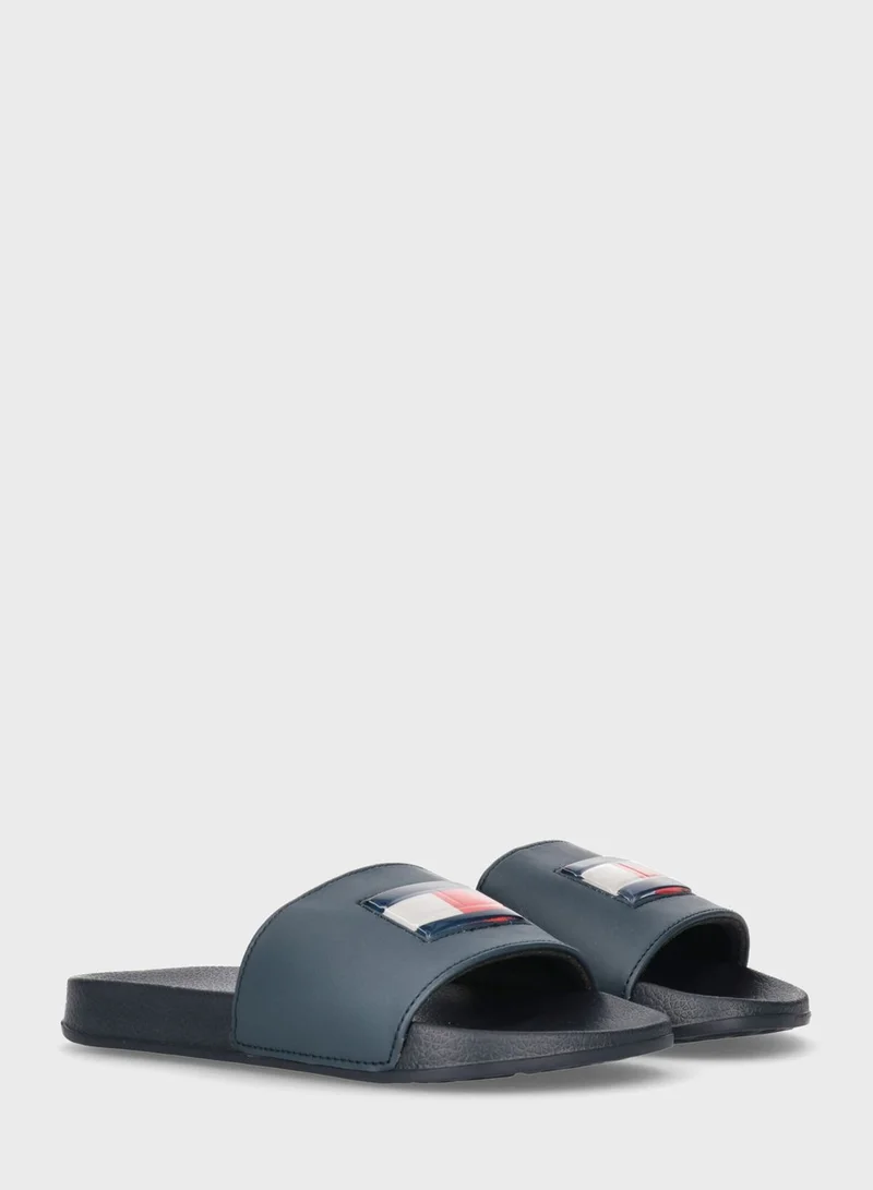 TOMMY HILFIGER Kids Flag Pool Slides