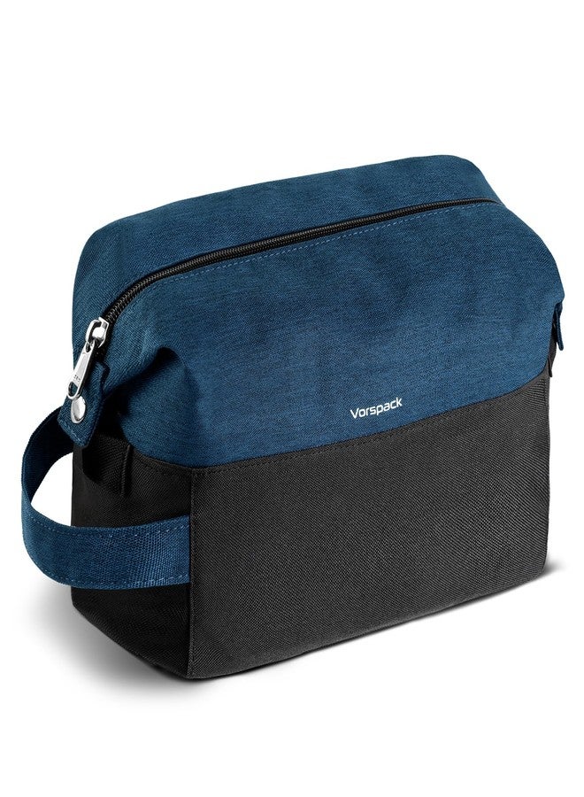 Vorspack Lightweight Travel Toiletry Bag - Water Resistant Travel Bag for Toiletries, Cosmetics, Accessories, Gifts for Men - Navy Blue - Image 1