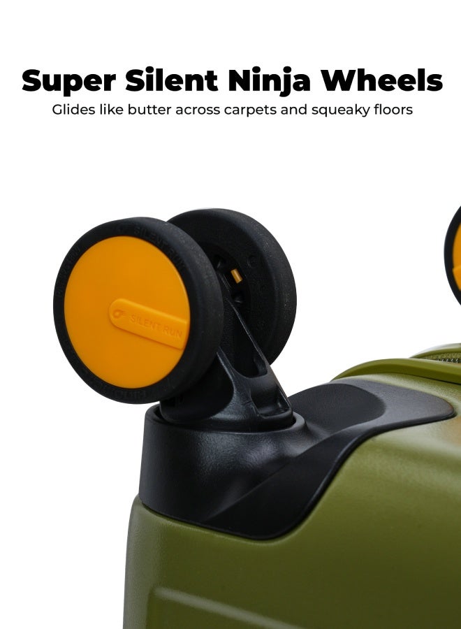 Mokobara The Transit Luggage Set Of 3 - Polycarbonate Material | So Matcha, Green - Image 3