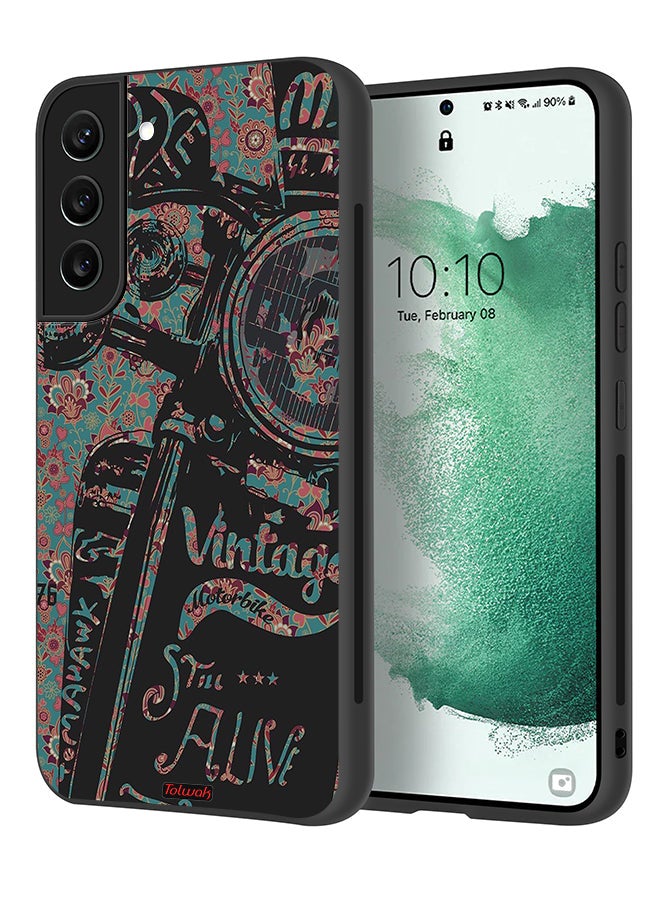 Tolwak Samsung Galaxy S22 Plus 5G Protective Case Cover Vintage Motorbike - Image 1