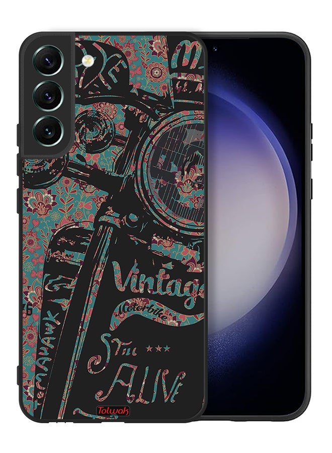Tolwak Samsung Galaxy S22 Plus 5G Protective Case Cover Vintage Motorbike - Image 2