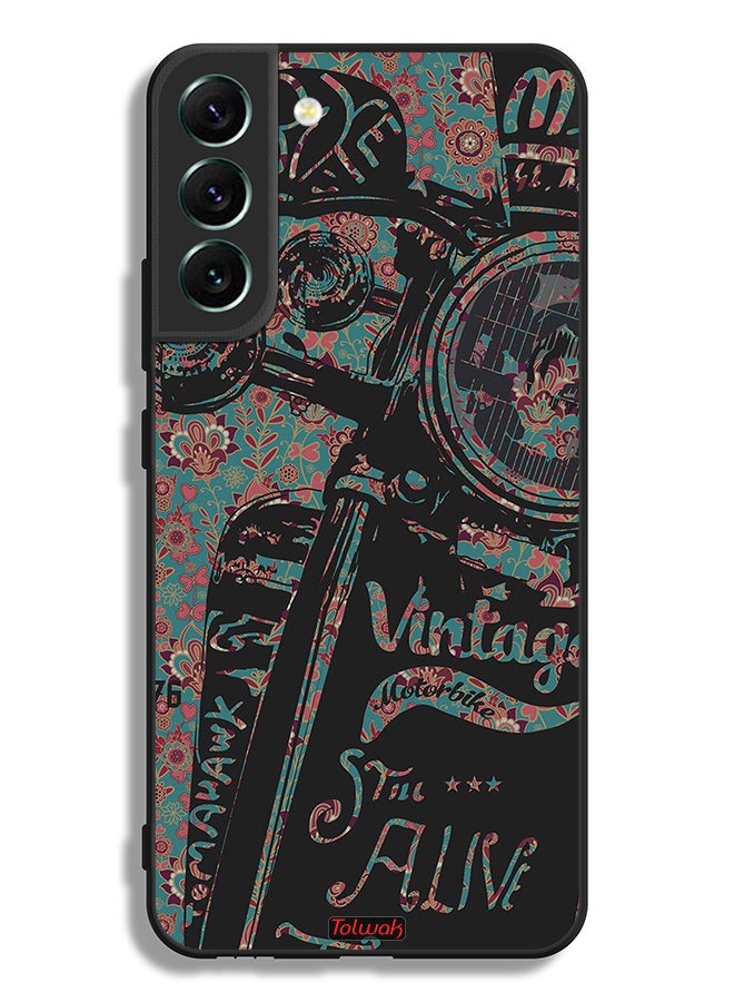 Tolwak Samsung Galaxy S22 Plus 5G Protective Case Cover Vintage Motorbike - Image 3