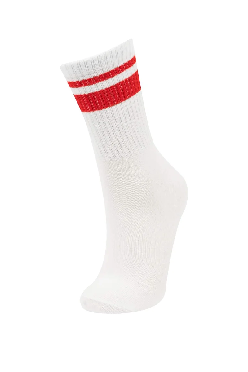 Defacto  Woman 5 Piece Cotton Long Socks for Women | Best Price UAE