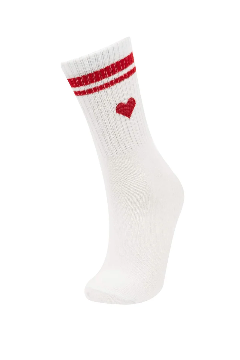Defacto  Woman 5 Piece Cotton Long Socks for Women | Best Price UAE