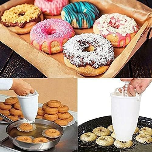 JIGVA Jigva Mini Donut Maker Batter Dispenser Manual Doughnut MachinePlastic Donut Maker Deep Fry Donut Mould Pack of 1Multicolor - Image 5