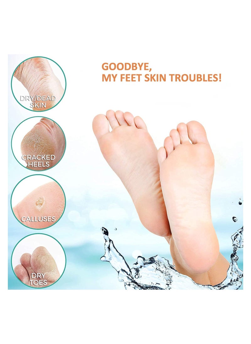 General - Rechargeable Electric Foot Callus Remover, 3 Grinding Heads Portable Waterproof Foot File, Professional Pedicure Tools Feet Care for Dead, Hard Dry Skin-Black 1200mAh - Image 1