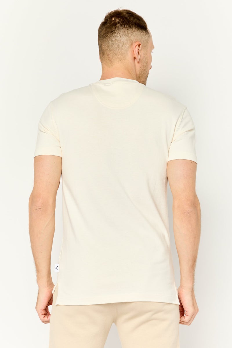 PUMA Men SportsWear Fit Short Sleeves Outdoor T-Shirt,Cream - Image 4