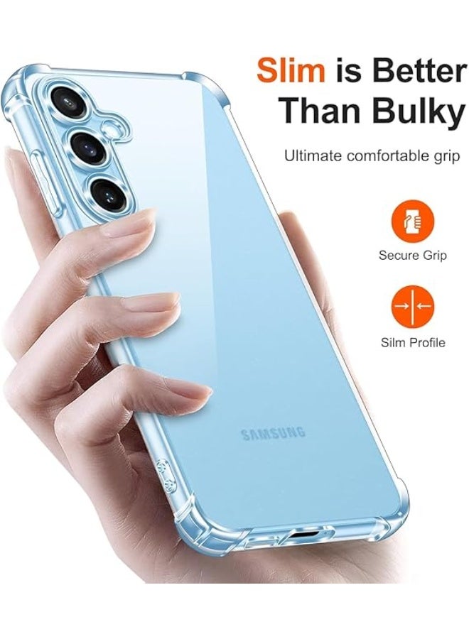 Transparent Clear Case for Samsung Galaxy S25 Plus – Shockproof Slim Cover with Anti-Yellow Protection, Soft TPU Bumper, Scratch Resistant - Image 3