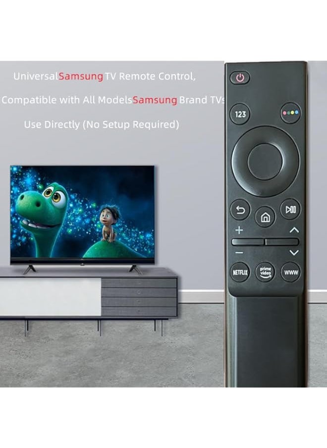 جهاز تحكم عن بعد عالمي متوافق مع تلفاز سامسونج الذكي LCD LED UHD QLED 4K HDR، مع أزرار نتفليكس برايم فيديو وWWW BN59 01358D